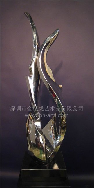 不锈钢饰品促销情投意合现代时尚抽象树脂雕塑摆件工艺品