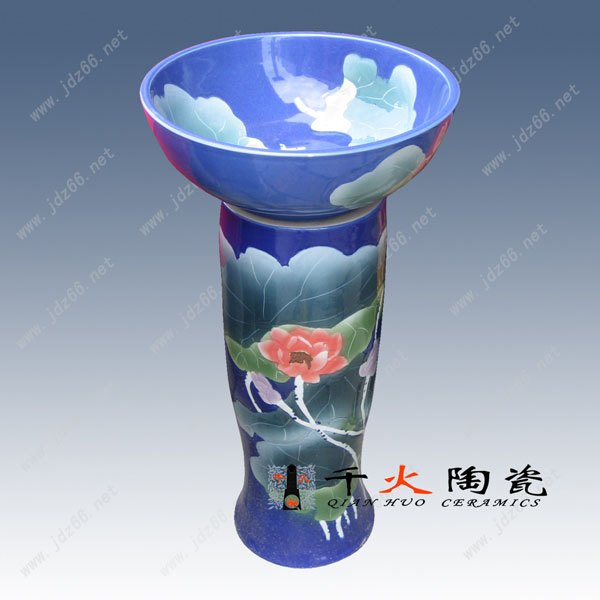 订做陶瓷圆形陶瓷洗脸 
