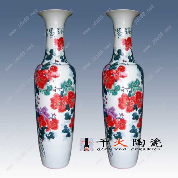 景德镇喜庆礼品大花瓶 家居乔迁大花瓶 