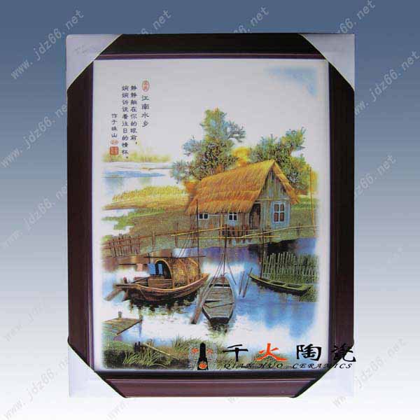 手绘大瓷板画 手绘大瓷板画价格 手绘瓷板画定制