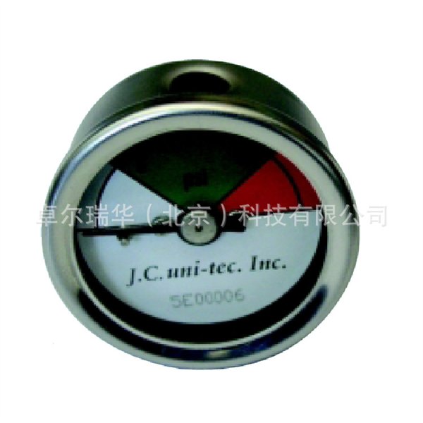 不锈钢充油耐震压力表 Ф30 食品机械用0～20psi ZG1/8