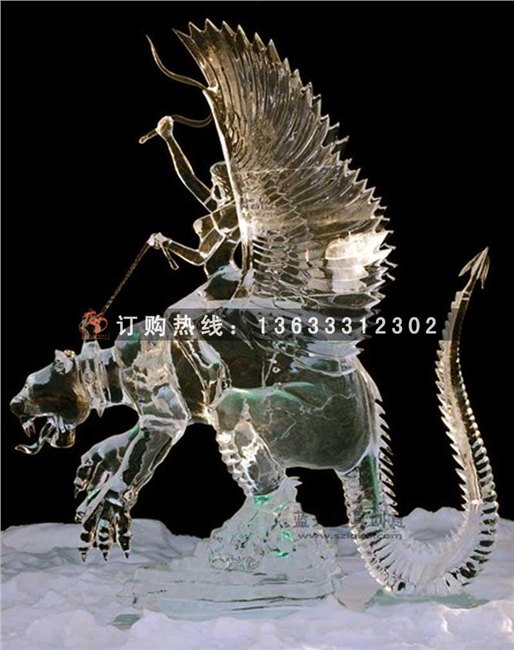 玻璃钢雕塑  玻璃钢飞兽