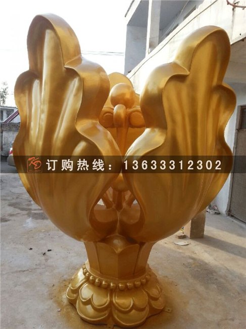 玻璃钢雕塑  玻璃钢灯座