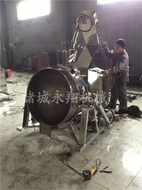 黑龙江炒锅_诸城永翔机械_燃气搅拌炒锅