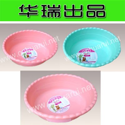 日用品批发华瑞珠边旦形盆面盆塑料盆销售