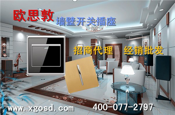 欧思敦开关插座招商加盟