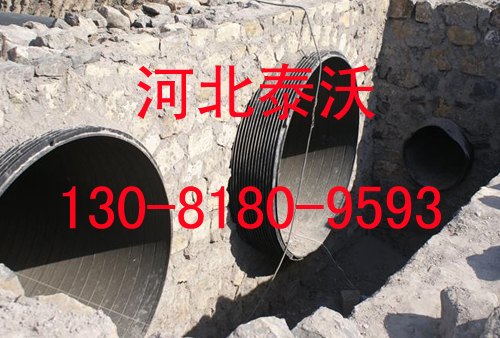 葫芦岛内蒙古包头呼和浩特HDPE聚乙烯塑钢缠绕排水管/不锈钢卡箍/PE