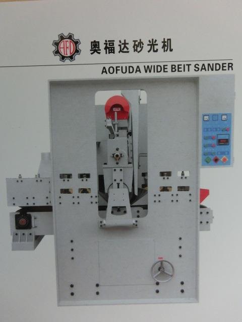 供应山东热销斜面单砂架快进料宽带砂光机