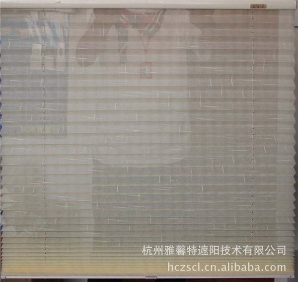 厂家直批 窗帘布批发 百折帘 百折帘半遮光 电动窗帘