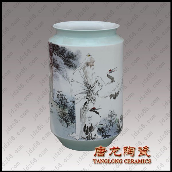 景德镇名家手绘花瓶 高档收藏礼品