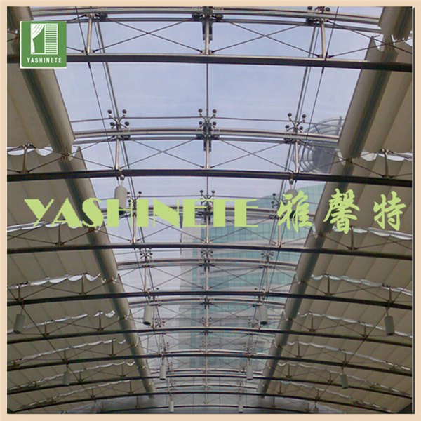 杭州雅馨特弧形阳光房电动DTS天棚帘上门测量定制