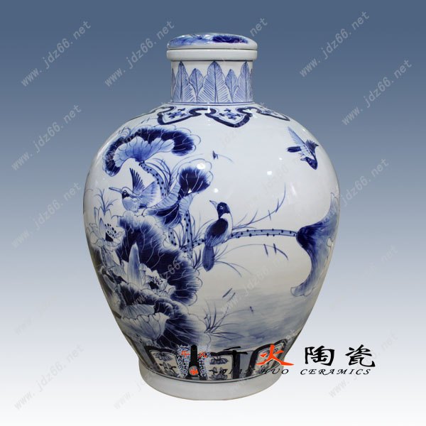 定做100斤陶瓷酒坛 景德镇酒坛厂家
