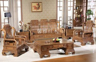 福禄寿优质鸡翅木沙发