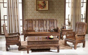 供应休闲鸡翅木沙发定做