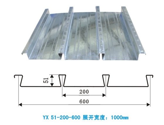 51-200-600缩口楼承板厂家价格