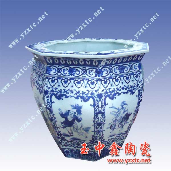 手绘制作陶瓷大缸 精品陶瓷花瓶 多少钱一对
