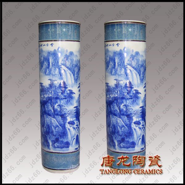陶瓷花瓶/花插 陶瓷箭筒 瓷器摆件 装饰花瓶 插花花瓶