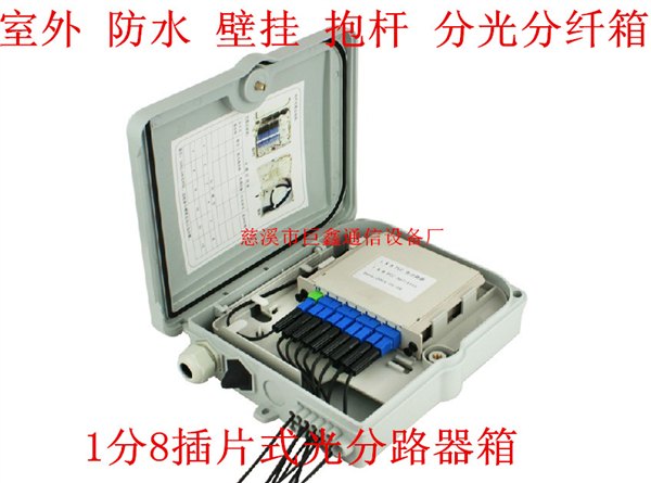 插片式1分8光分路器箱