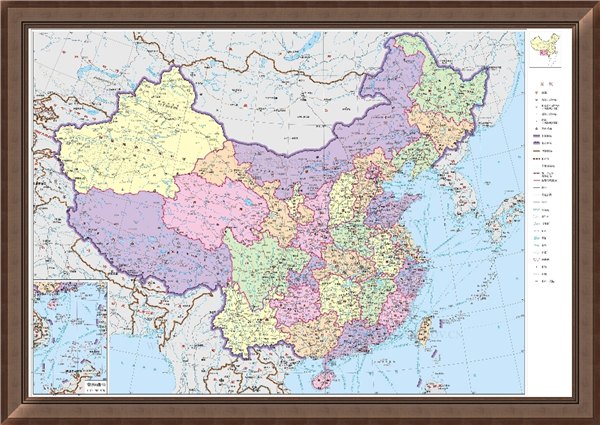 成都现代无框画电表箱画欧美办公室挂画地图挂画客厅