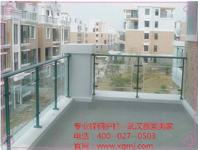 供应武汉周边市区锌钢阳台玻璃栏杆