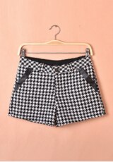 服装店装修效果图|千鸟格毛呢短裤