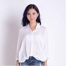 韩版女装批发|休闲雪纺长袖衬衫