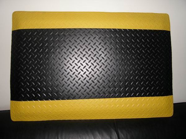 加黄边抗疲劳防静电地垫+防静电抗疲劳地垫