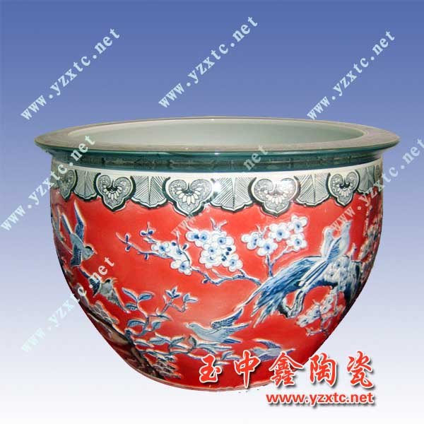 青花山水大缸图案定制大缸人物花鸟陶瓷大缸
