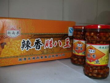 供应 湘雨果辣香焗巴豆 下饭调味瓶装腊八豆