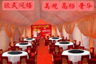 陕西大型婚庆充气帐篷农村事宴充气帐篷