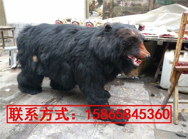 仿真大黑熊摆件狗熊模型