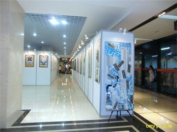 发货超快:现货八棱柱展板 博物馆图书馆专用屏风