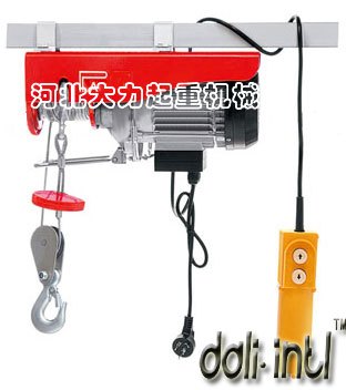 悬挂式微型电动葫芦|800公斤单相钢丝绳电动葫芦