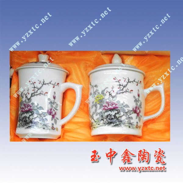 精品手绘青花卉陶瓷茶杯传统手工艺陶瓷茶具