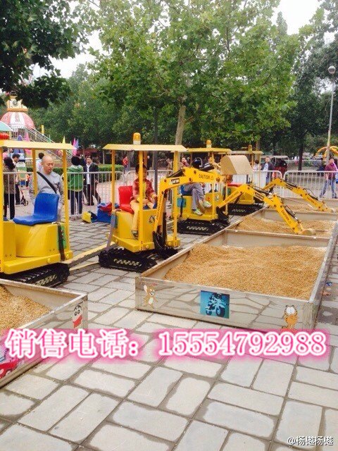 游乐场公园专用小型挖掘机儿童玩的挖掘机