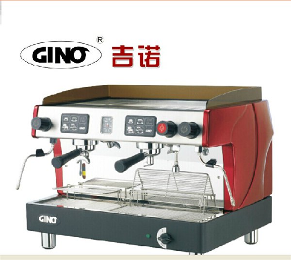 新款GINO吉诺咖啡机GCM822意式半自动机双头商用咖啡机包安装