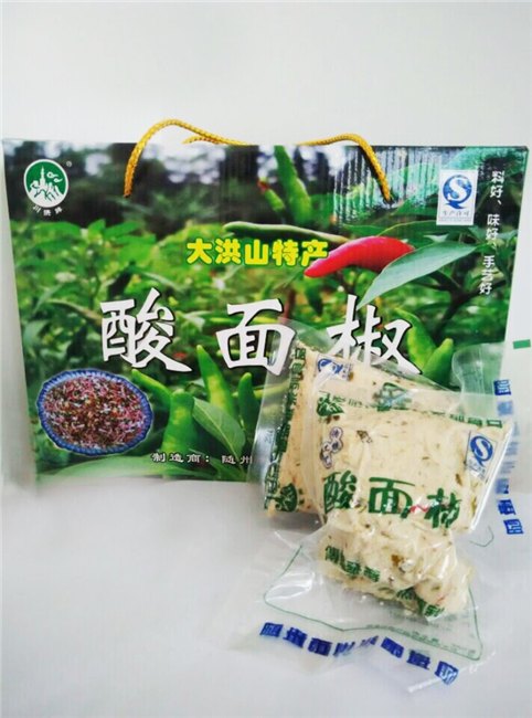酸面椒/面椒子/大洪山特产/地方特色菜/肉丁馅/