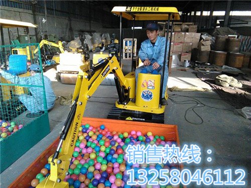 济宁金耀牌儿童电动游乐挖掘机火爆销售中