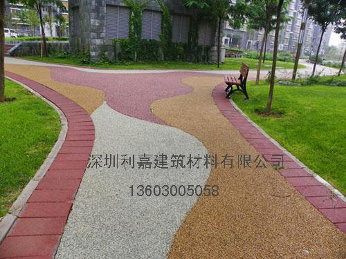 广东深圳彩色透水地坪 公园彩色混凝土透水地板专业a厂家