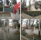 户外餐厅酒店喷雾造景系统