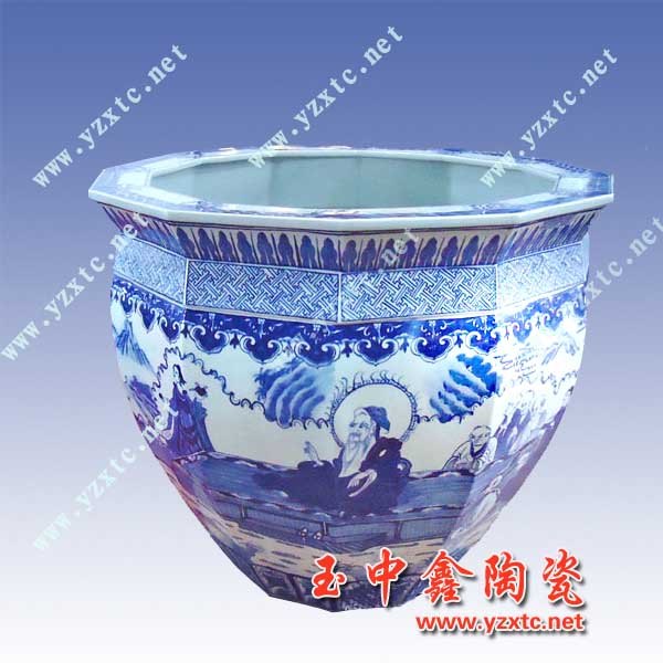 陶瓷高脚鱼缸 陶瓷大缸规格定制