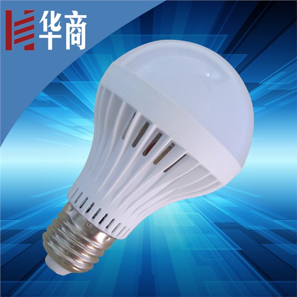 厂家直销 led塑料球泡灯 E27螺旋口灯具 室内天花照明节能球泡灯