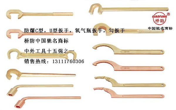 防爆勾扳手,可调式勾扳手