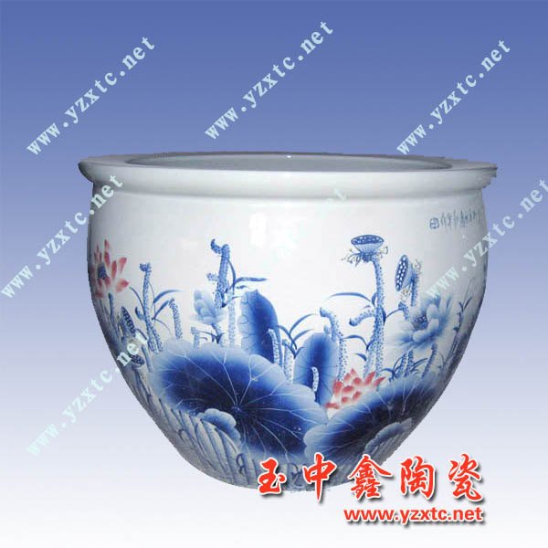 一米陶瓷大缸-手绘青花陶瓷大缸
