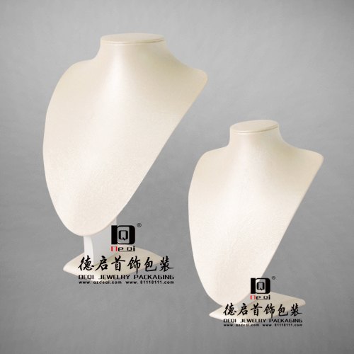皮革人像颈模模特项链展示架珠宝饰品首饰脖子架道具