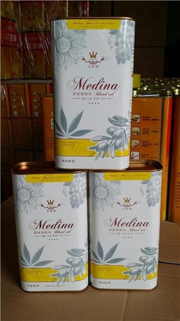 龙波森金属包装食用油铁罐包装1升食用油铁罐包装