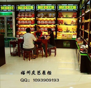 福州专业制作茶叶展柜制作  烤漆茶叶展柜制作厂家