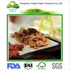 厂家提供耐高温绿色防粘烤箱纸 硅油纸