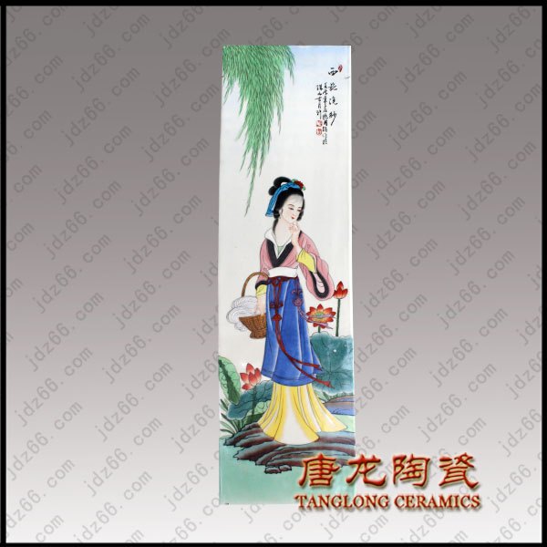 瓷板画厂家 四大美女瓷板画