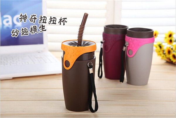 多好 扭扭杯，旅行休闲杯，旋转水杯，可印Logo